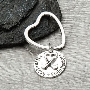 Field Hockey Charm Keychain